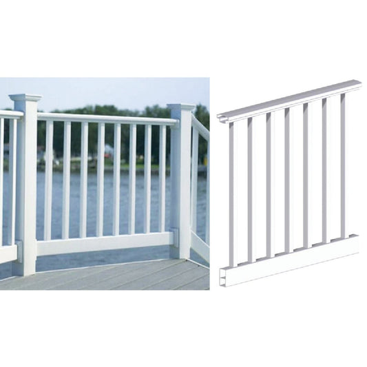 RDI 36 In. H. x 6 Ft. L. Vinyl Original Railing