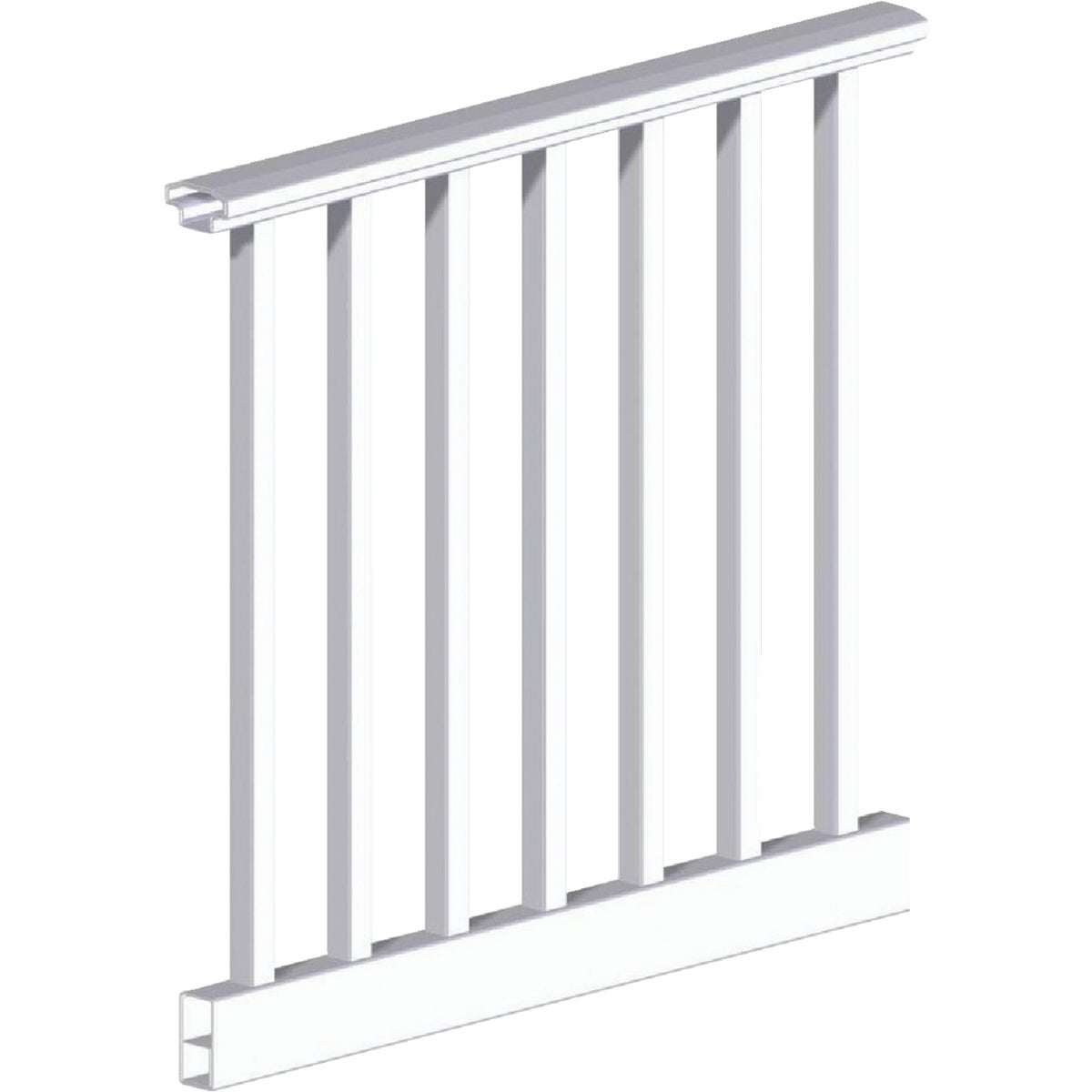 RDI 36 In. H. x 6 Ft. L. Vinyl Original Railing