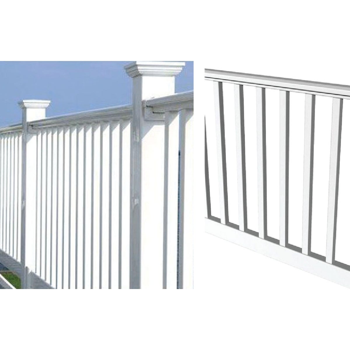 RDI 36 In. H. x 8 Ft. L. Vinyl Original Railing