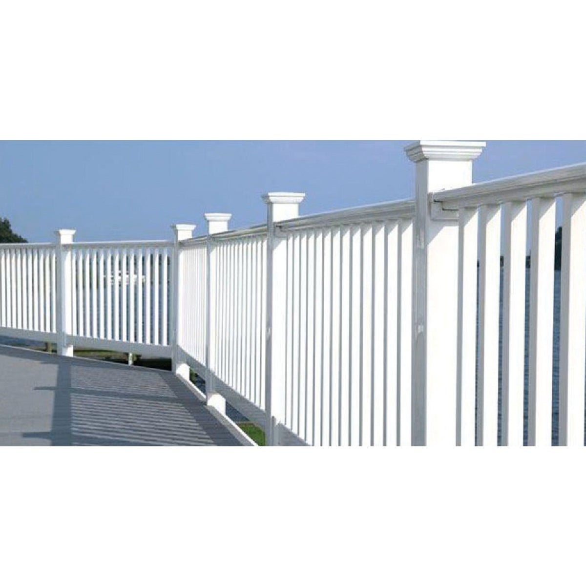 RDI 36 In. H. x 8 Ft. L. Vinyl Original Railing