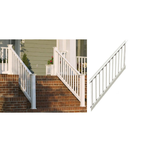 RDI Original 36 In. H. x 6 Ft. L. Vinyl T-Shape Stair Railing