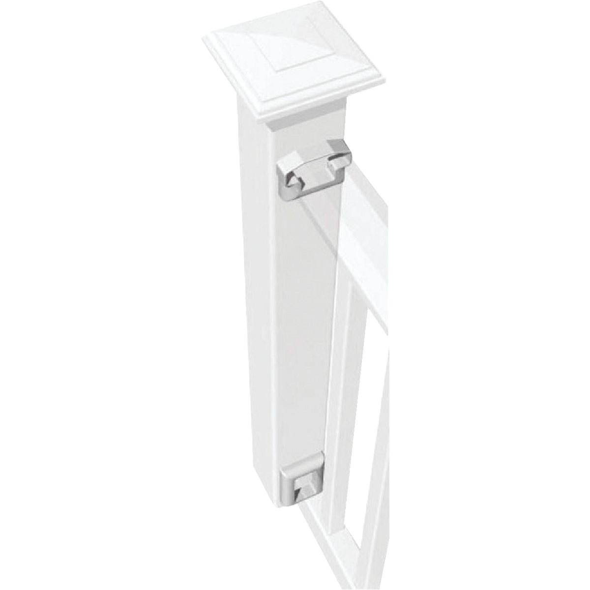 RDI Original White Vinyl Level Rail Bracket (2-Pack)