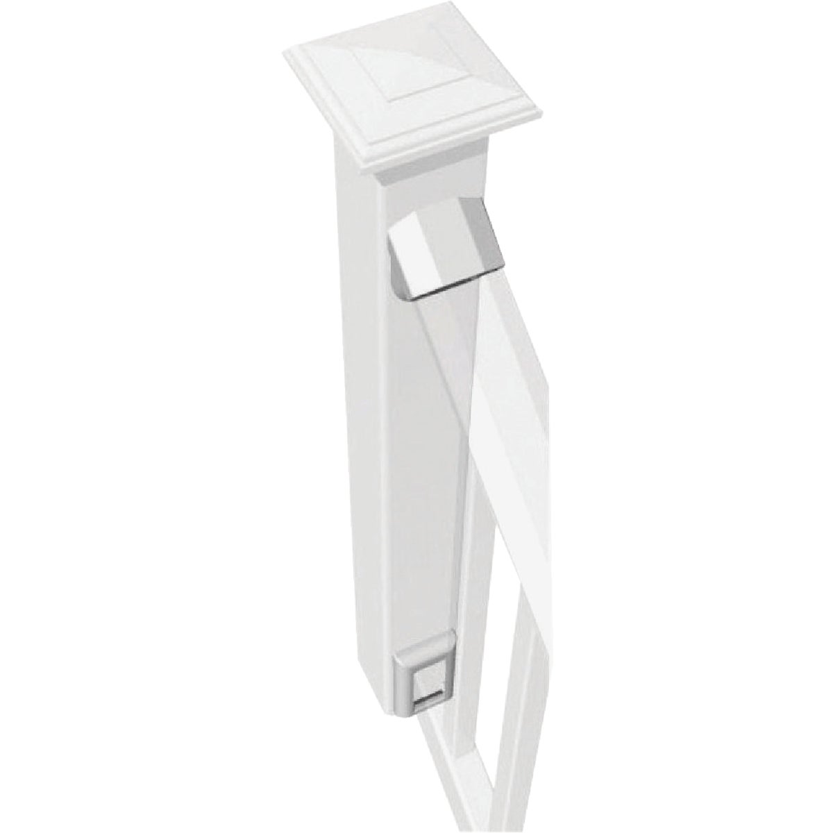 RDI Original White Vinyl Stair Rail Bracket (2-Pack)