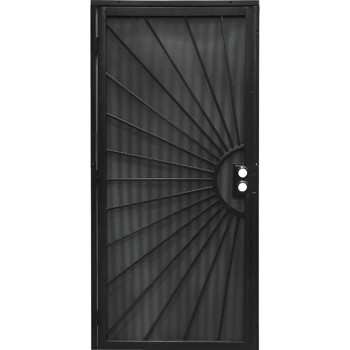 Precision Del Sol 36 In. W x 80 In. H Black Steel Security Door