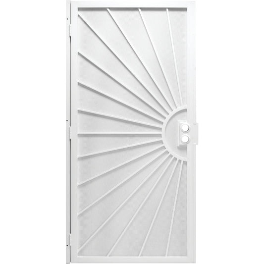 Precision Del Sol 36 In. W x 80 In. H White Steel Security Door