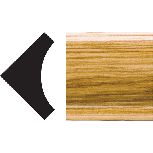 Royal 3/4 In. x 3/4 In. x 8 Ft. Imperial Oak PVC Interior Inside Corner Molding