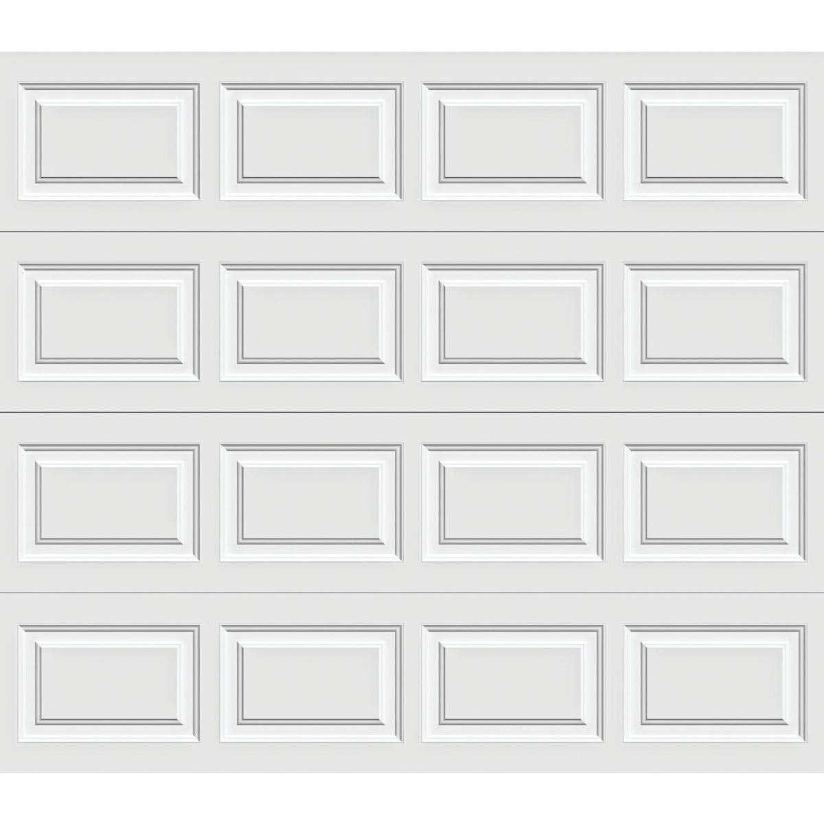 Holmes Gold Series 8 Ft. W x 7 Ft. H White Insulated Steel Garage Door w/EZ-Set Torsion Spring