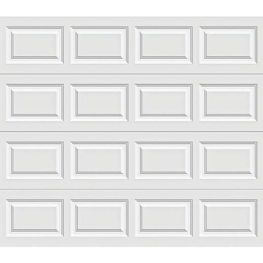 Holmes Gold Series 8 Ft. W x 7 Ft. H White Insulated Steel Garage Door w/EZ-Set Torsion Spring