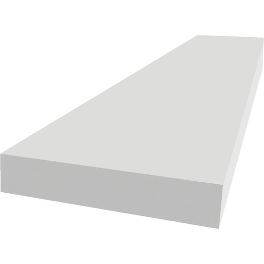 Royal Trimplank 1 In. x 6 In. x 8 Ft. White PVC Board