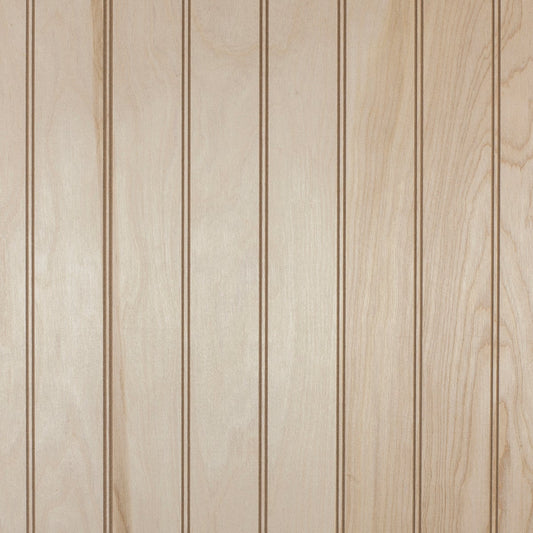 Global Product Sourcing 4 Ft. x 8 Ft. x 1/4 In. Barrington Birch Beaded Classic Wood Veneer Wall Paneling