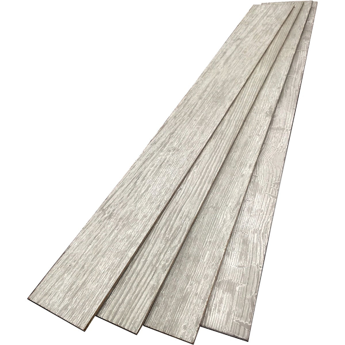 DPI 6 In. W. x 48 In. L. x 1/4 In. Thick Pewter Gray Rustic Wall Plank (12-Pack)