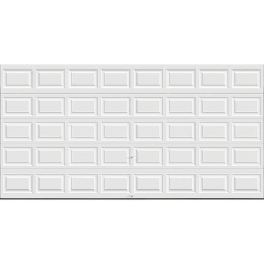 Holmes Gold Series 16 Ft. W x 8 Ft. H White Insulated Steel Garage Door w/EZ-Set Torsion Spring