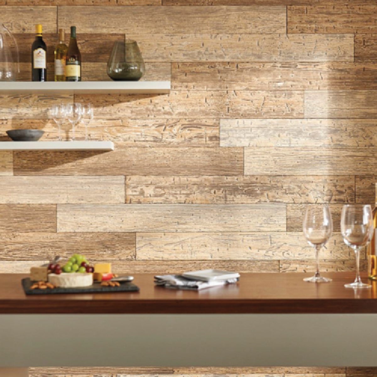 DPI 6 In. W. x 48 In. L. x 1/4 In. Thick Driftwood Rustic Wall Plank (12-Pack)