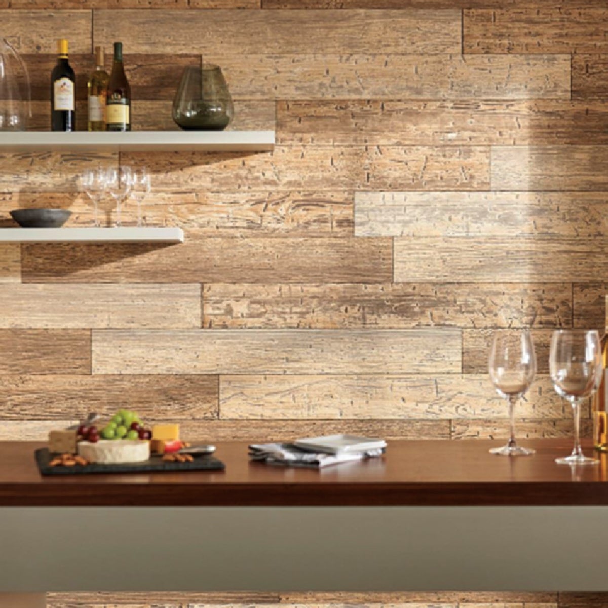 DPI 6 In. W. x 48 In. L. x 1/4 In. Thick Espresso Rustic Wall Plank (12-Pack)