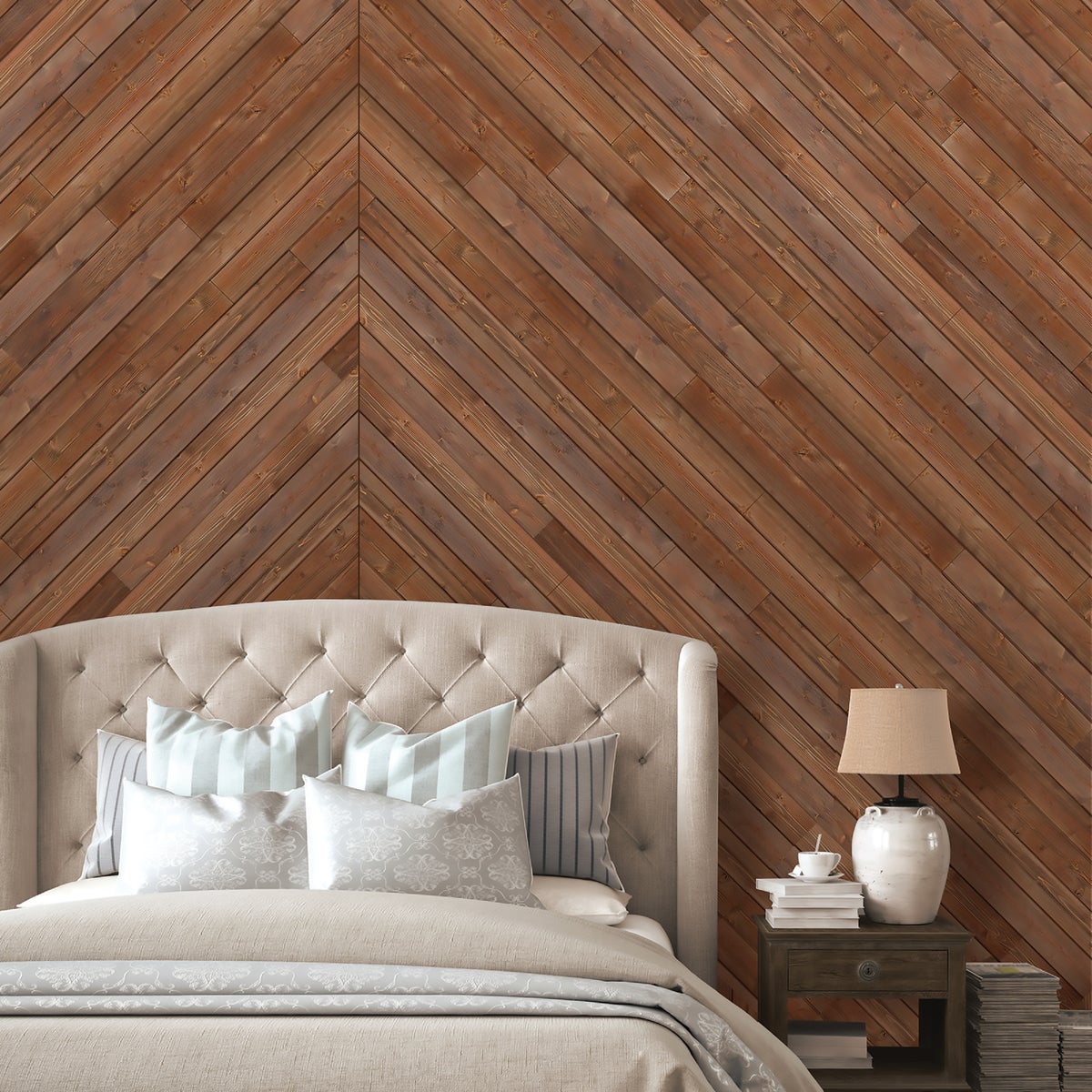 Global Product Sourcing 3-1/2 In. W. x 1/4 In. Thick Solid Wood Brown Reclaimed Wood Wall Plank