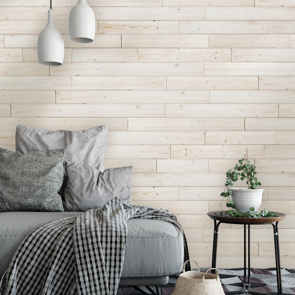 Global Product Sourcing 5.375 In. W x 5/16 In. Thick White Reclaimed Wood Shiplap Board