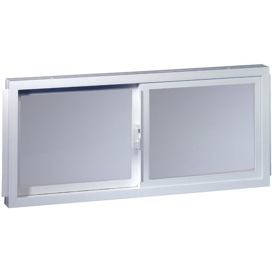 Northview Aspen Glider 32 In. W. x 23-1/4 In. H. White PVC Basement Window