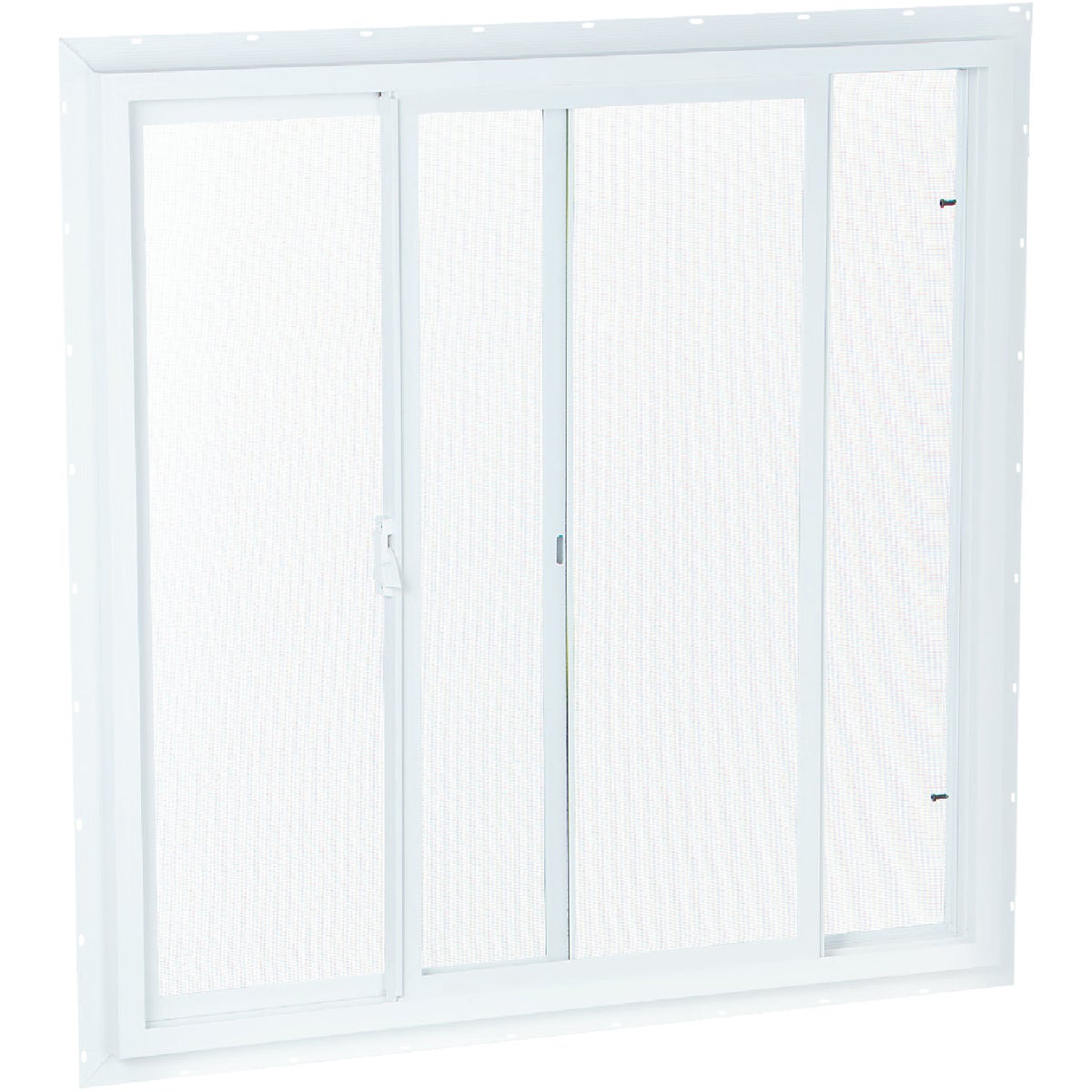 Northview 23-1/2 In. W. x 23-1/2 In. H. White PVC Single Glazed Utility Sliding Window