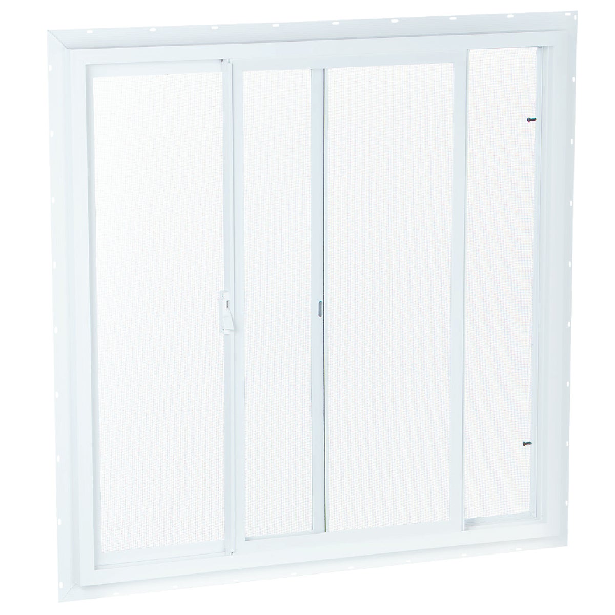 Northview 35-1/2 In. W. x 35-1/2 In. H. White PVC Single Glazed Utility Sliding Window