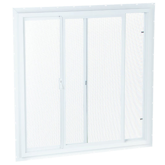 Northview 35-1/2 In. W. x 35-1/2 In. H. White PVC Single Glazed Utility Sliding Window