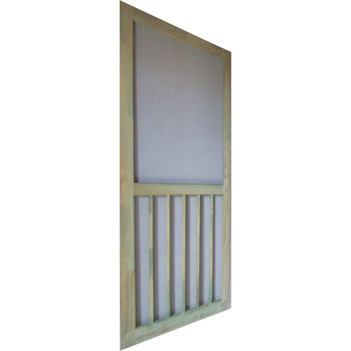 Snavely Kimberly Bay 36 In. W x 80 In. H x 1-1/8 In. Thick ACQ Treated Natural Finger Joint Pine Stiles & Rails 5-Bar Screen Door