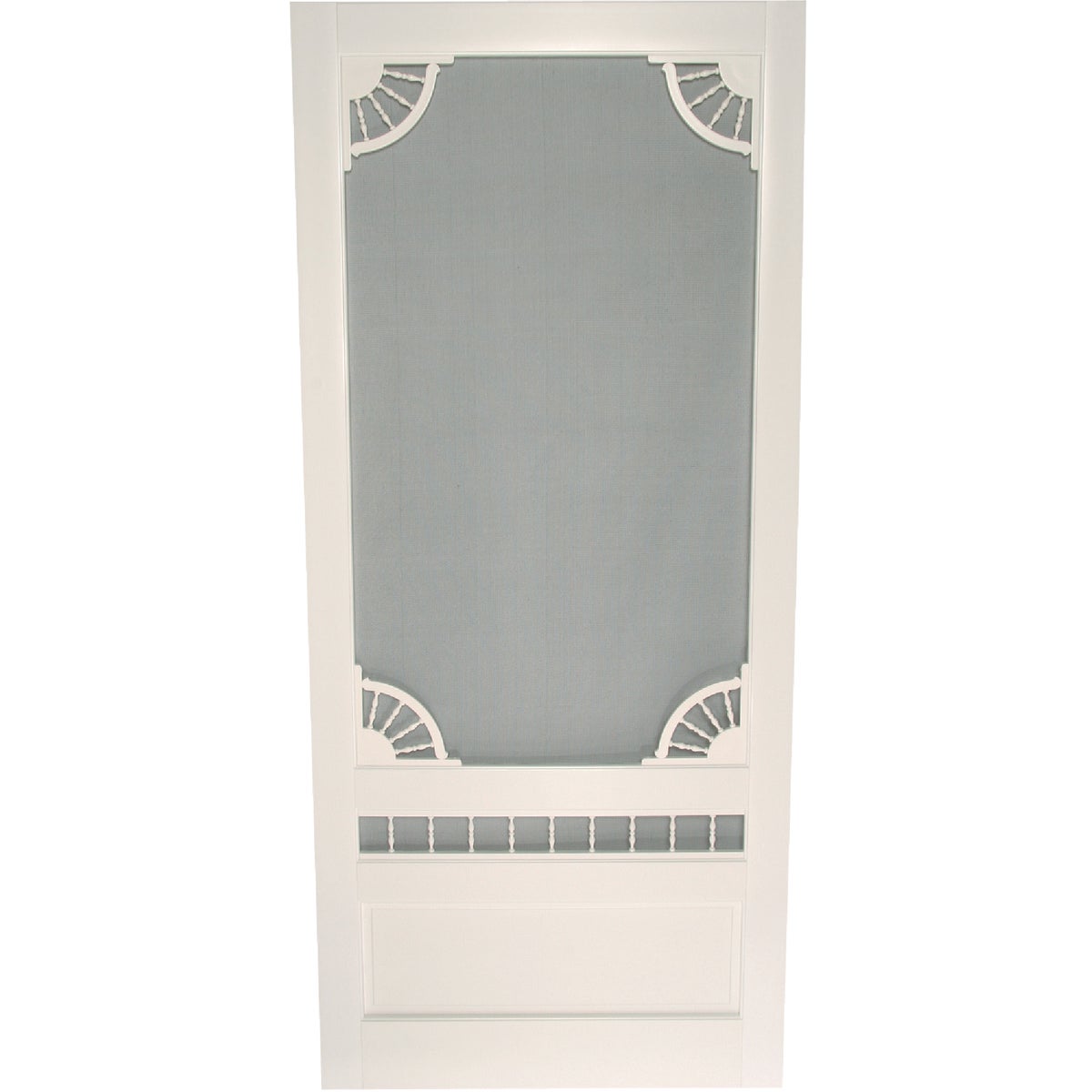 Snavely Kimberly Bay Dakota 32 In. W x 80 In. H x 1 In. Thick White Vinyl Screen Door