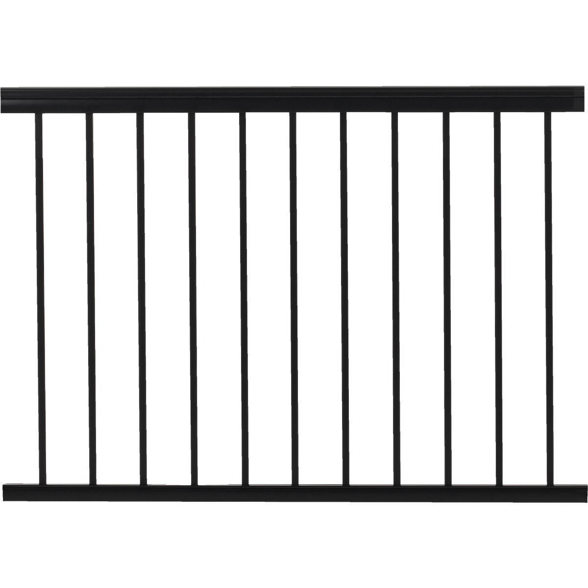 Gilpin Summit 36 In. H. x 4 Ft. L. Black Aluminum Railing