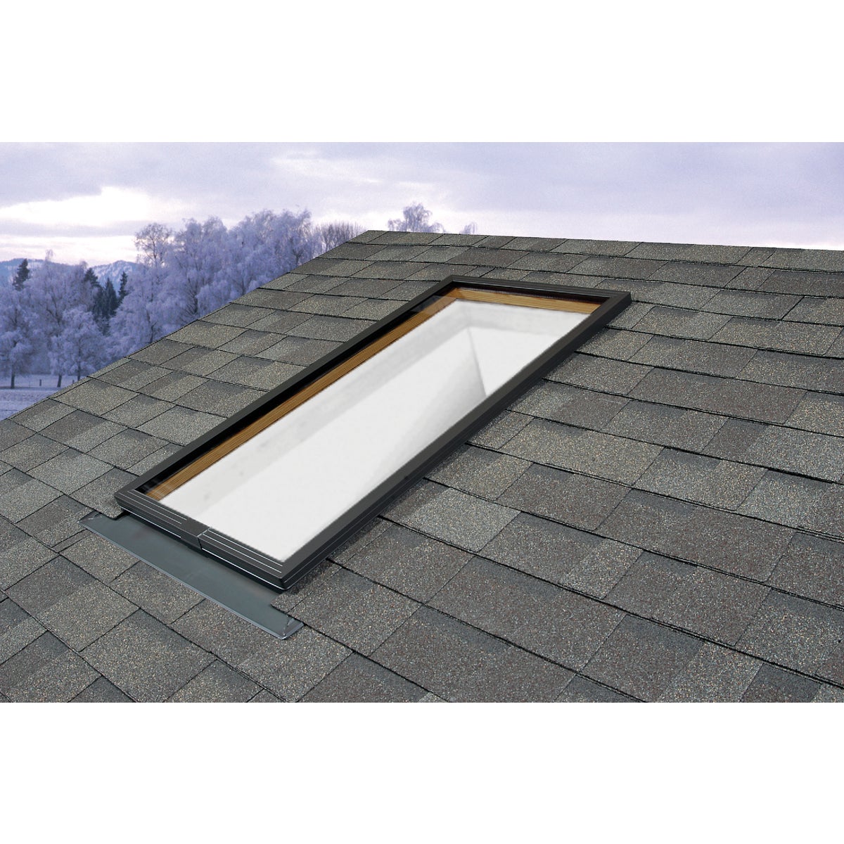 Sun Tek 24 In. x 48 In. Bronze Fixed Glass Classic Skylight