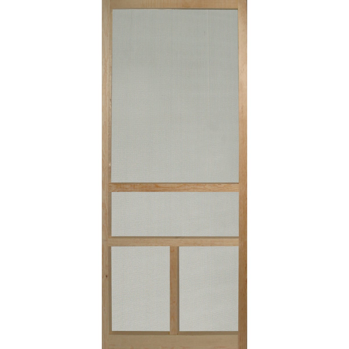 Snavely 36 In. W x 80 In. H x 1-1/8 In. Thick Natural Solid Pine Wood T-Bar Screen Door