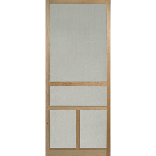 Snavely 36 In. W x 80 In. H x 1-1/8 In. Thick Natural Solid Pine Wood T-Bar Screen Door