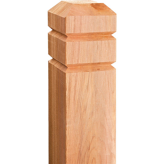 Real Wood Products 4 In. x 4 In. x 54 In. Chamfered Deck Post