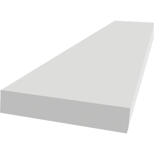 Royal Trimplank 1 In. x 6 In. x 12 Ft. White PVC Board