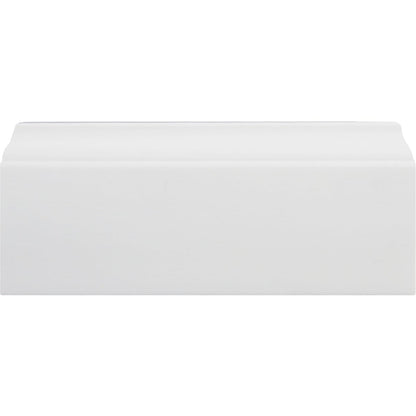 Inteplast Building Products 3/8 In. W. x 3-3/16 In. H. x 8 Ft. L. Crystal White Polystyrene Colonial Base Molding