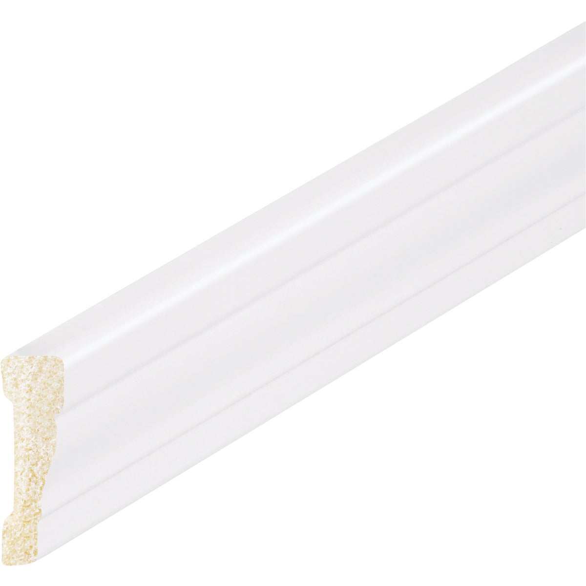 Inteplast Building Products 11/16 In. W. x 2-3/8 In. H. x 7 Ft. L. Crystal White Polystyrene Colonial Casing