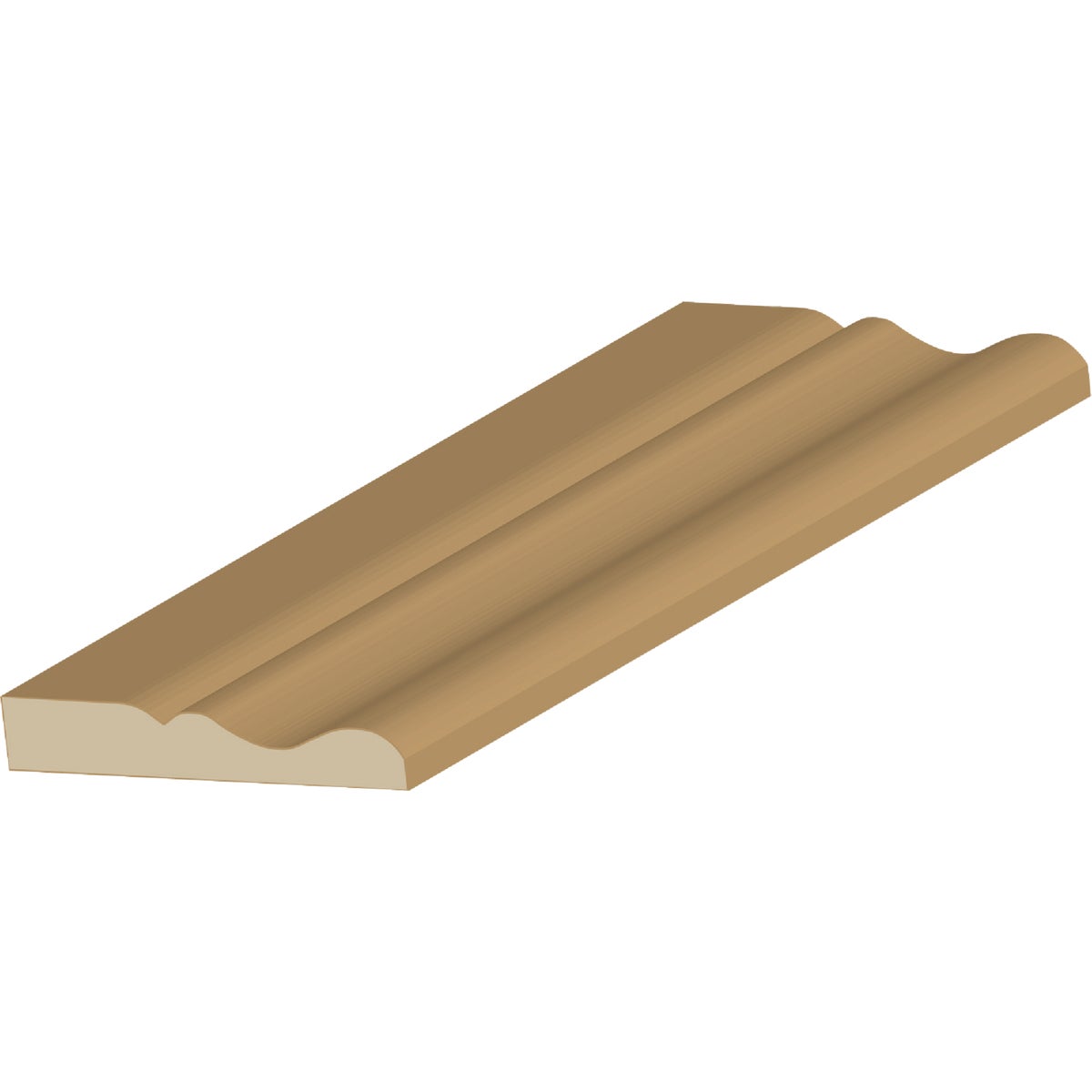 Cedar Creek ACOL-BASE 9/16 In. W. x 3-1/4 In. H. x 8 Ft. L. Finger Joint Pine Colonial Base Molding