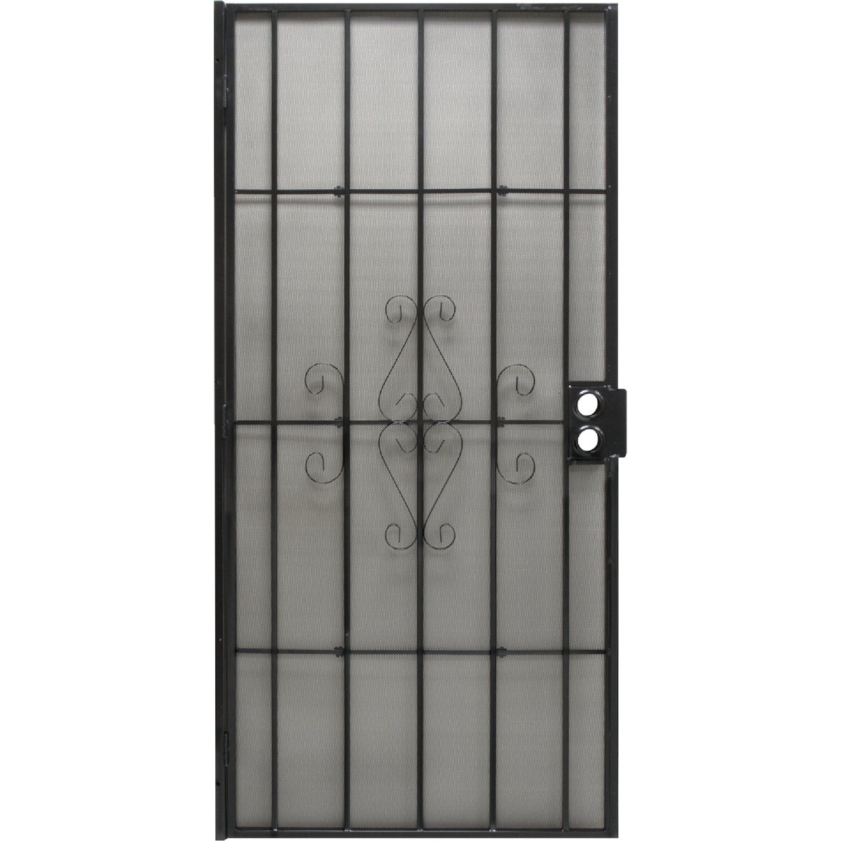 Precision Regal 30 In. W x 80 In. H Black Steel Security Door