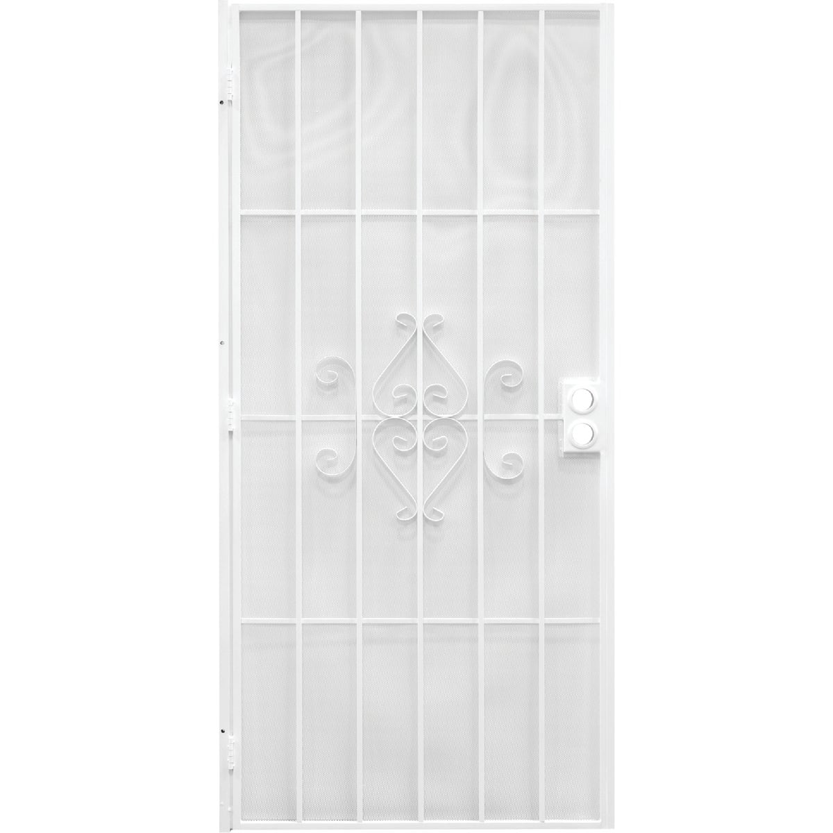 Precision Regal 30 In. W x 80 In. H White Steel Security Door