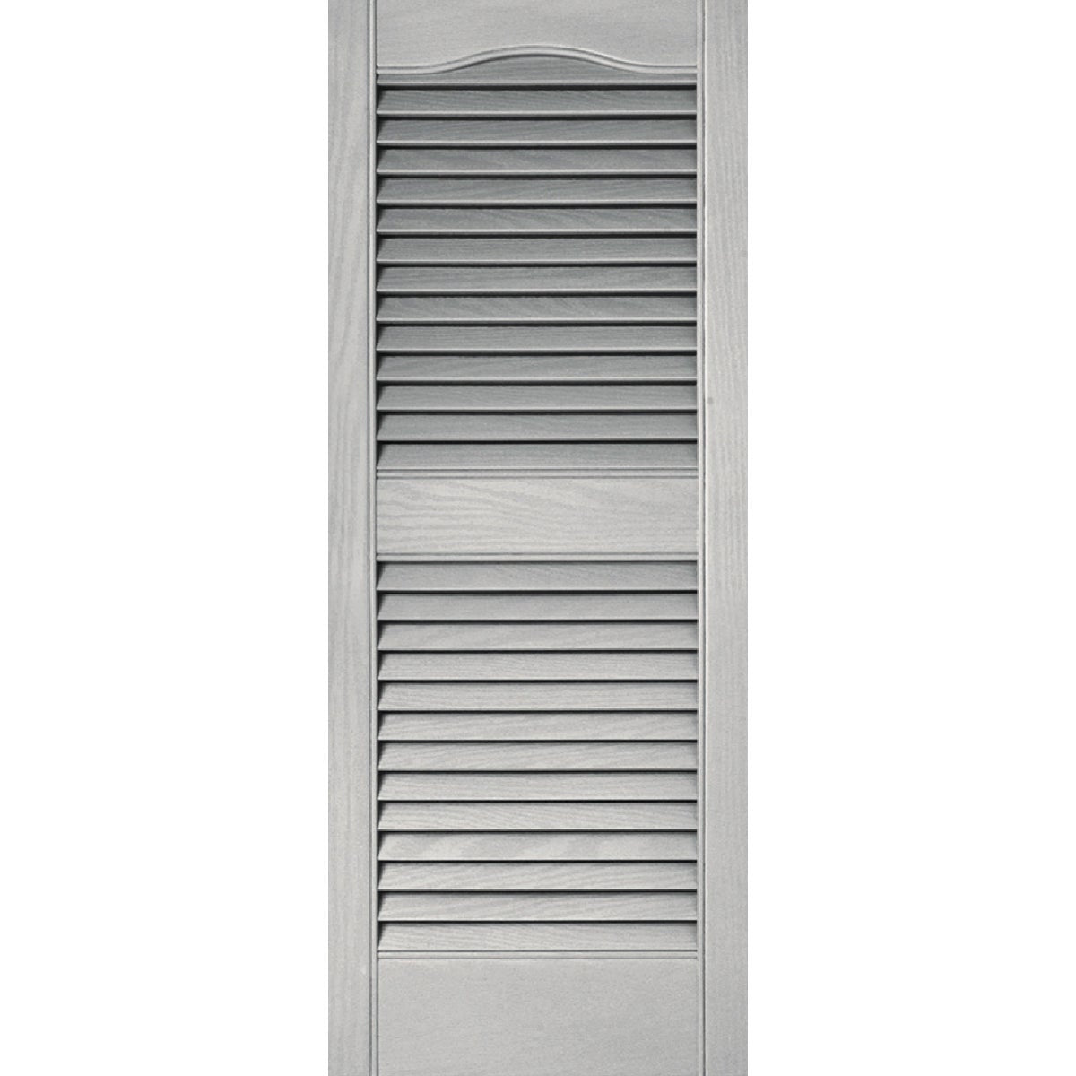 Builders Edge 15 In. x 36 In. Vinyl Louvered Shutter, (2-Pack)