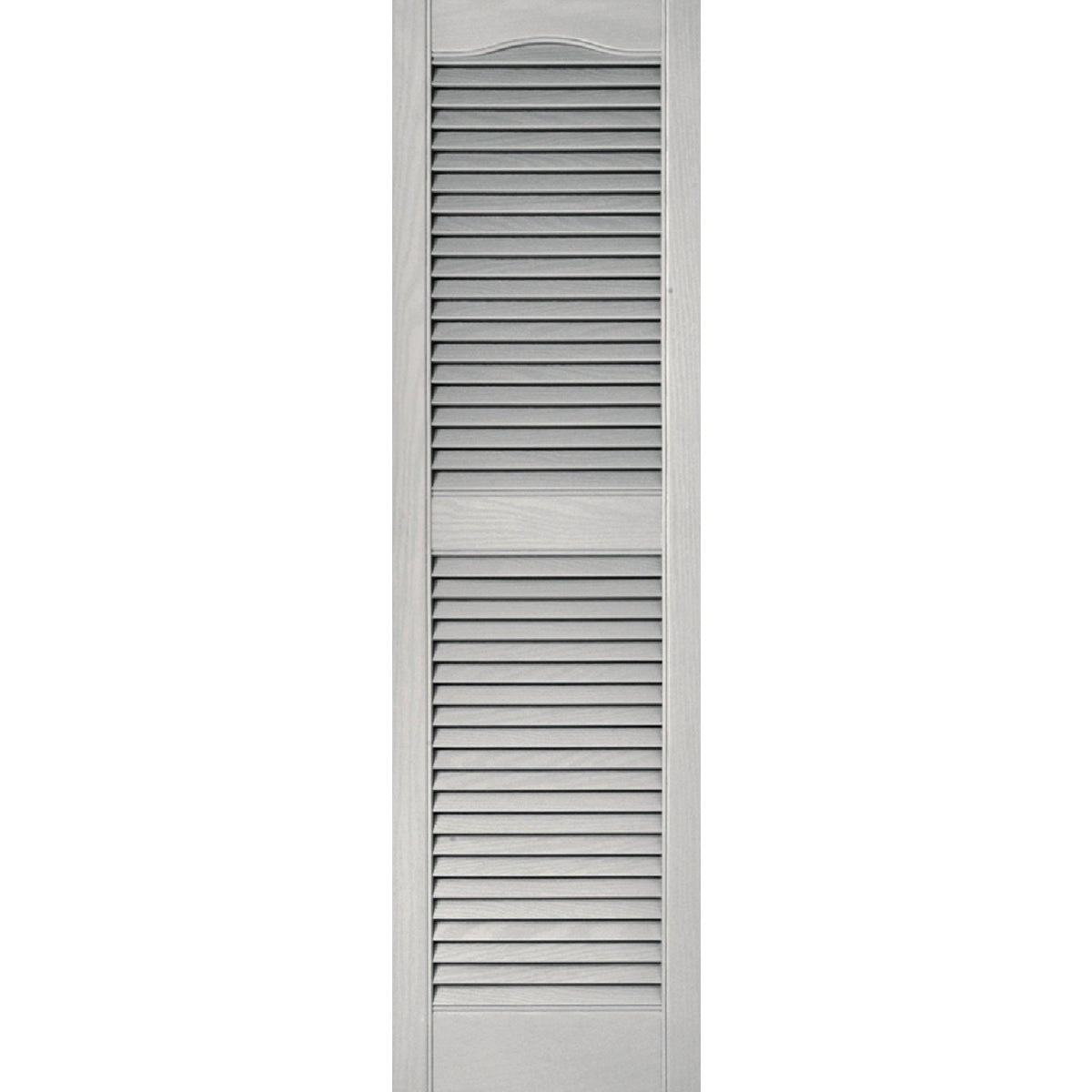 Builders Edge 15 In. x 52 In. Vinyl Louvered Shutter, (2-Pack)