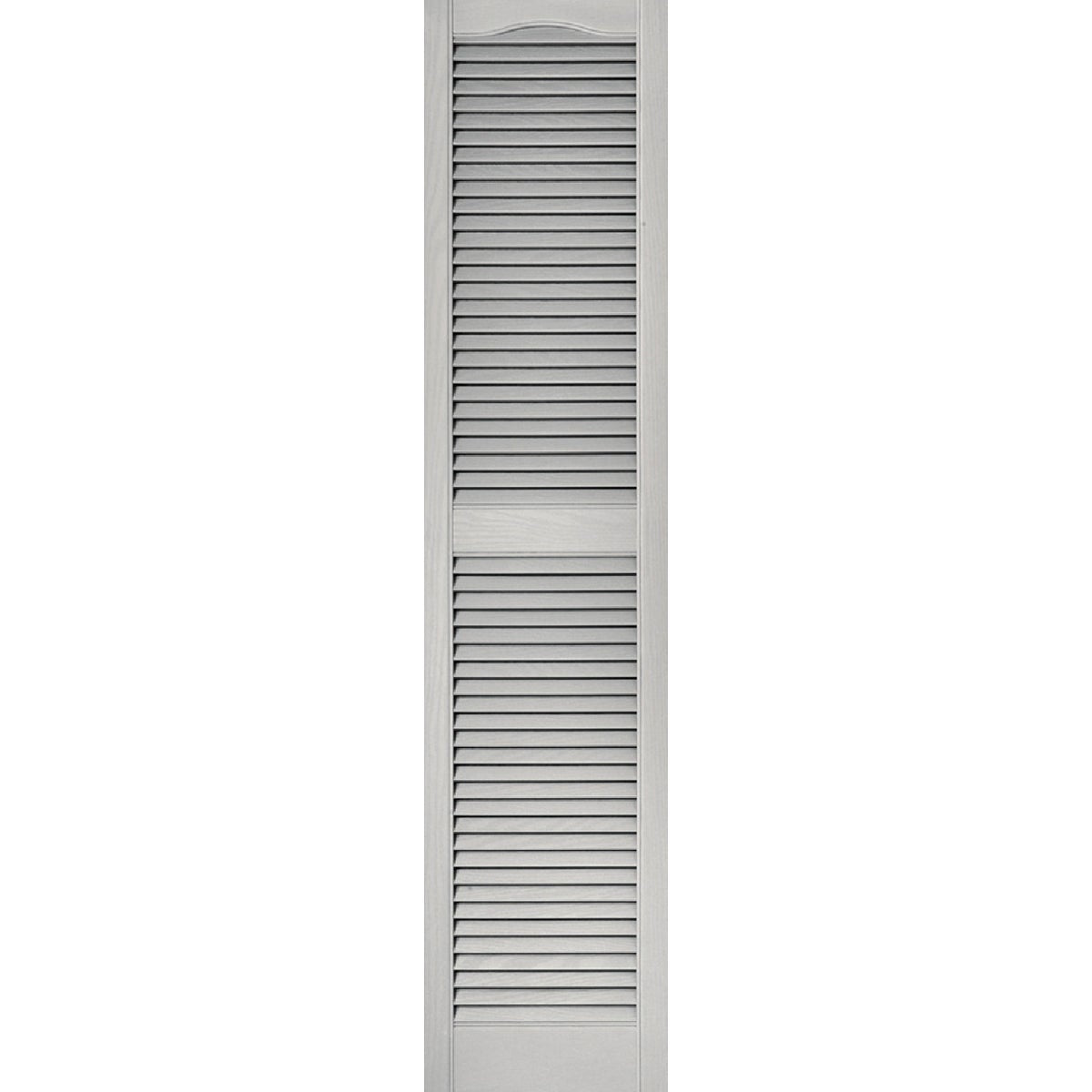 Builders Edge 15 In. x 64 In. Vinyl Louvered Shutter, (2-Pack)