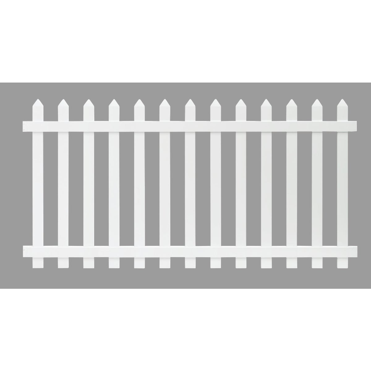 Outdoor Essentials 4 Ft. H. x 8 Ft. L. Spaced White Vinyl Picket Fence