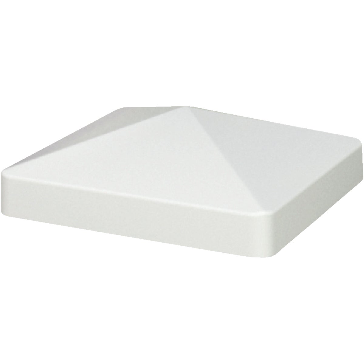 Outdoor Essentials 4 In. x 4 In. White Pyramid Vinyl Post Cap