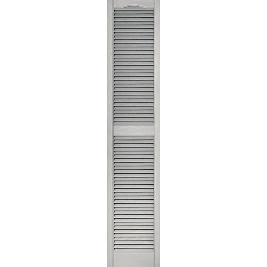 Builders Edge 15 In. x 72 In. Vinyl Louvered Shutter, (2-Pack)