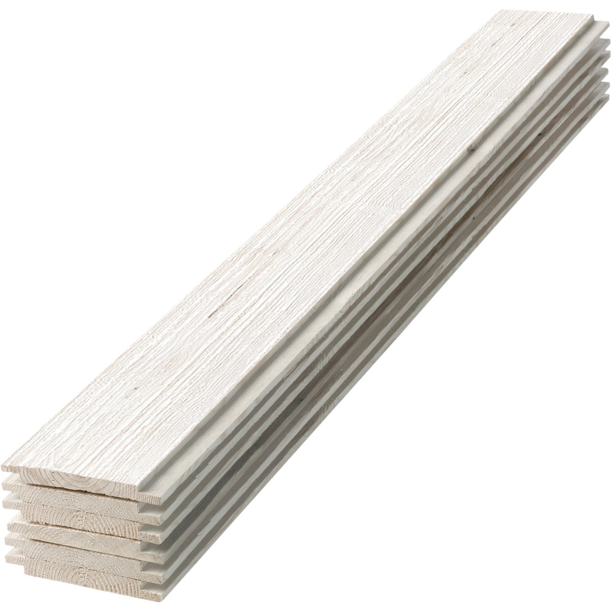 UFP-Edge 6 In. W x 6 Ft. L x 1 In. Thick White Wood Rustic Shiplap Board (13.86 Sq. Ft./6-Pack)