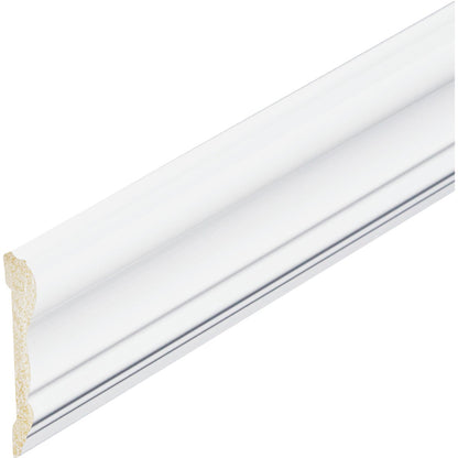 Inteplast Building Products 5/8 In. x 2-5/8 In. x 8 Ft. Crystal White Polystyrene Chair Rail Molding