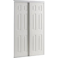 Colonial Elegance 48 In. W x 80-1/2 In. H Six-Panel White Woodgrain Bypass Door