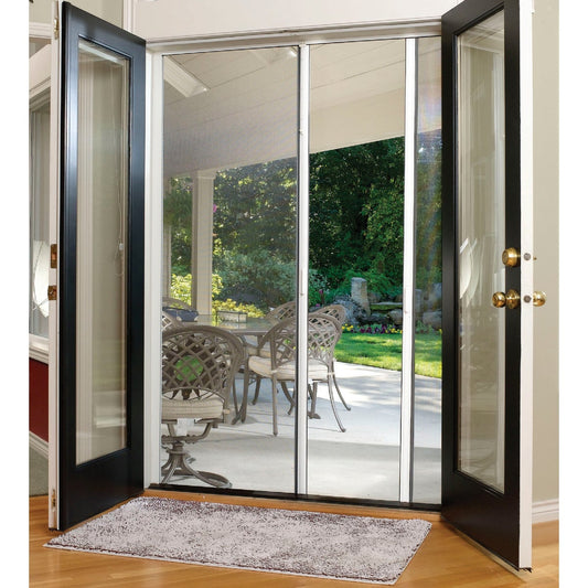 Larson Escape 84 In. W x 79 In. to 81 In. H Double Door Retractable Screen