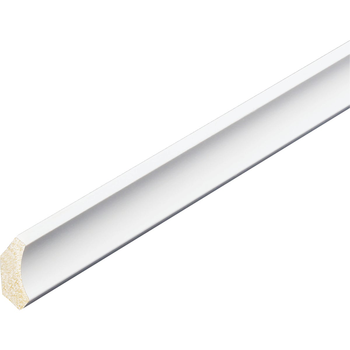 Inteplast Building Products 1/2 In. W. x 1-9/16 In. H. x 8 Ft. L. Crystal White Polystyrene Cove Molding