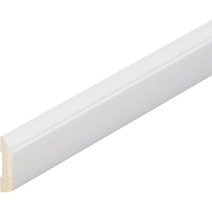 Inteplast Building Products 3/8 In. W. x 1-5/16 In. H. x 7 Ft. L. Crystal White Polystyrene Stop Molding