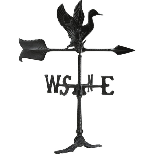 Whitehall Products 24 In. Black Aluminum Duck Weather Vane